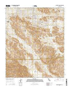 Joshua Tree South California Current topographic map, 1:24000 scale, 7.5 X 7.5 Minute, Year 2015