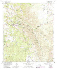 Julian California Historical topographic map, 1:24000 scale, 7.5 X 7.5 Minute, Year 1960