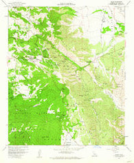 Julian California Historical topographic map, 1:24000 scale, 7.5 X 7.5 Minute, Year 1960