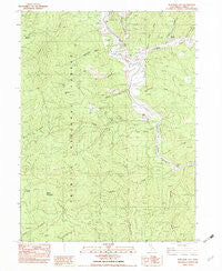Junction City California Historical topographic map, 1:24000 scale, 7.5 X 7.5 Minute, Year 1982