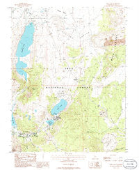 June Lake California Historical topographic map, 1:24000 scale, 7.5 X 7.5 Minute, Year 1986