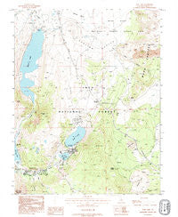 June Lake California Historical topographic map, 1:24000 scale, 7.5 X 7.5 Minute, Year 1992