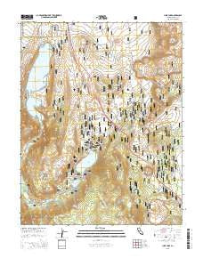 June Lake California Current topographic map, 1:24000 scale, 7.5 X 7.5 Minute, Year 2015