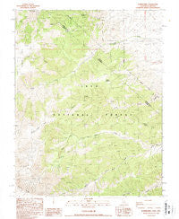 Juniper Mtn California Historical topographic map, 1:24000 scale, 7.5 X 7.5 Minute, Year 1987