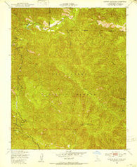 Junipero Serra Peak California Historical topographic map, 1:24000 scale, 7.5 X 7.5 Minute, Year 1949