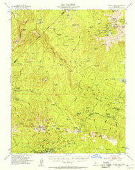 Kaiser Peak California Historical topographic map, 1:62500 scale, 15 X 15 Minute, Year 1953
