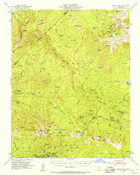 Kaiser Peak California Historical topographic map, 1:62500 scale, 15 X 15 Minute, Year 1953