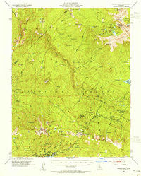 Kaiser Peak California Historical topographic map, 1:62500 scale, 15 X 15 Minute, Year 1953