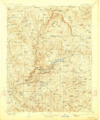Kaiser California Historical topographic map, 1:125000 scale, 30 X 30 Minute, Year 1904
