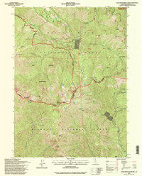 Kangaroo Mountain California Historical topographic map, 1:24000 scale, 7.5 X 7.5 Minute, Year 1996