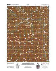 Kangaroo Mountain California Historical topographic map, 1:24000 scale, 7.5 X 7.5 Minute, Year 2012