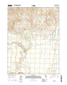 Karlo California Current topographic map, 1:24000 scale, 7.5 X 7.5 Minute, Year 2015