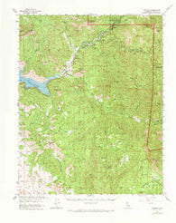Kaweah California Historical topographic map, 1:62500 scale, 15 X 15 Minute, Year 1957
