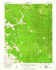 Kaweah California Historical topographic map, 1:62500 scale, 15 X 15 Minute, Year 1957