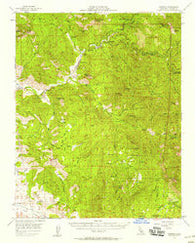 Kaweah California Historical topographic map, 1:62500 scale, 15 X 15 Minute, Year 1957