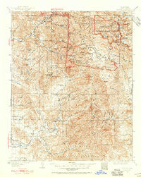 Kaweah California Historical topographic map, 1:125000 scale, 30 X 30 Minute, Year 1937