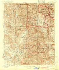 Kaweah California Historical topographic map, 1:125000 scale, 30 X 30 Minute, Year 1909