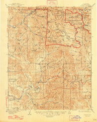 Kaweah California Historical topographic map, 1:125000 scale, 30 X 30 Minute, Year 1909