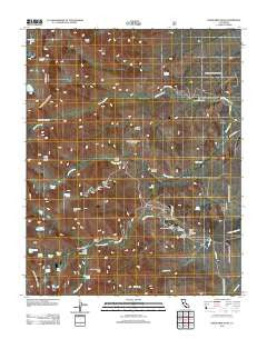 Kearsarge Peak California Historical topographic map, 1:24000 scale, 7.5 X 7.5 Minute, Year 2012