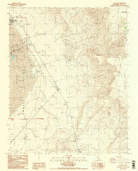 Keeler California Historical topographic map, 1:24000 scale, 7.5 X 7.5 Minute, Year 1987