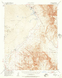 Keeler California Historical topographic map, 1:62500 scale, 15 X 15 Minute, Year 1951