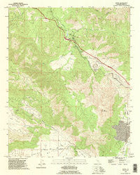 Keene California Historical topographic map, 1:24000 scale, 7.5 X 7.5 Minute, Year 1992