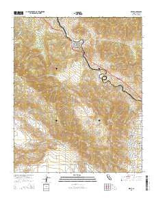Keene California Current topographic map, 1:24000 scale, 7.5 X 7.5 Minute, Year 2015