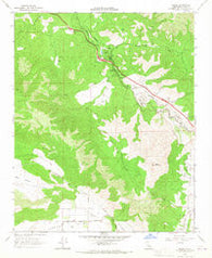 Keene California Historical topographic map, 1:24000 scale, 7.5 X 7.5 Minute, Year 1966