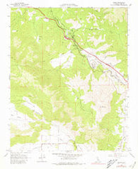 Keene California Historical topographic map, 1:24000 scale, 7.5 X 7.5 Minute, Year 1966