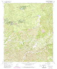 Keller Peak California Historical topographic map, 1:24000 scale, 7.5 X 7.5 Minute, Year 1967