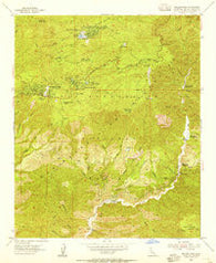 Keller Peak California Historical topographic map, 1:24000 scale, 7.5 X 7.5 Minute, Year 1953
