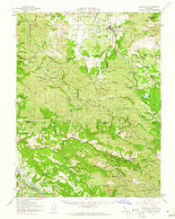 Kelseyville California Historical topographic map, 1:62500 scale, 15 X 15 Minute, Year 1959