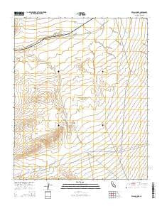 Kelso Dunes California Current topographic map, 1:24000 scale, 7.5 X 7.5 Minute, Year 2015