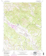 Kenwood California Historical topographic map, 1:24000 scale, 7.5 X 7.5 Minute, Year 1954