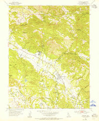 Kenwood California Historical topographic map, 1:24000 scale, 7.5 X 7.5 Minute, Year 1954