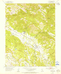 Kenwood California Historical topographic map, 1:24000 scale, 7.5 X 7.5 Minute, Year 1954