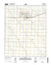 Kerman California Current topographic map, 1:24000 scale, 7.5 X 7.5 Minute, Year 2015