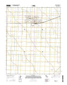 Kerman California Current topographic map, 1:24000 scale, 7.5 X 7.5 Minute, Year 2015