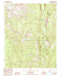 Kern Lake California Historical topographic map, 1:24000 scale, 7.5 X 7.5 Minute, Year 1988