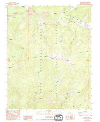 Kern Peak California Historical topographic map, 1:24000 scale, 7.5 X 7.5 Minute, Year 1988