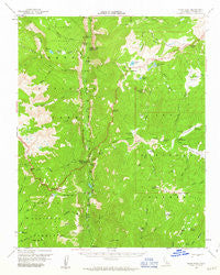 Kern Peak California Historical topographic map, 1:62500 scale, 15 X 15 Minute, Year 1956