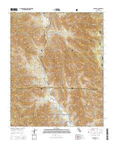 Kernville California Current topographic map, 1:24000 scale, 7.5 X 7.5 Minute, Year 2015