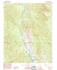 Kernville California Historical topographic map, 1:24000 scale, 7.5 X 7.5 Minute, Year 1986