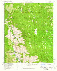Kernville California Historical topographic map, 1:62500 scale, 15 X 15 Minute, Year 1956