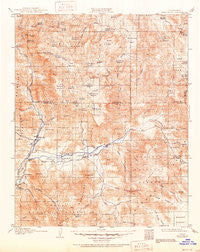 Kernville California Historical topographic map, 1:125000 scale, 30 X 30 Minute, Year 1908