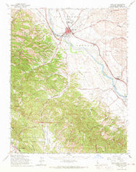King City California Historical topographic map, 1:62500 scale, 15 X 15 Minute, Year 1961