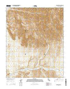 Kingston Peak California Current topographic map, 1:24000 scale, 7.5 X 7.5 Minute, Year 2015