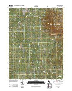 Kinyon California Historical topographic map, 1:24000 scale, 7.5 X 7.5 Minute, Year 2012
