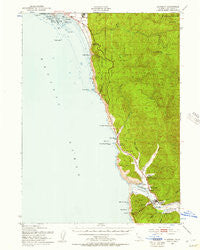 Klamath California Historical topographic map, 1:62500 scale, 15 X 15 Minute, Year 1952
