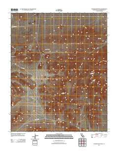 Klinker Mountain California Historical topographic map, 1:24000 scale, 7.5 X 7.5 Minute, Year 2012